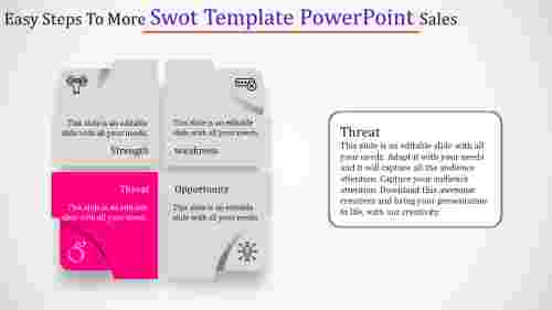 swot template powerpoint-Easy Steps To More Swot Template Powerpoint Sales-Style-4